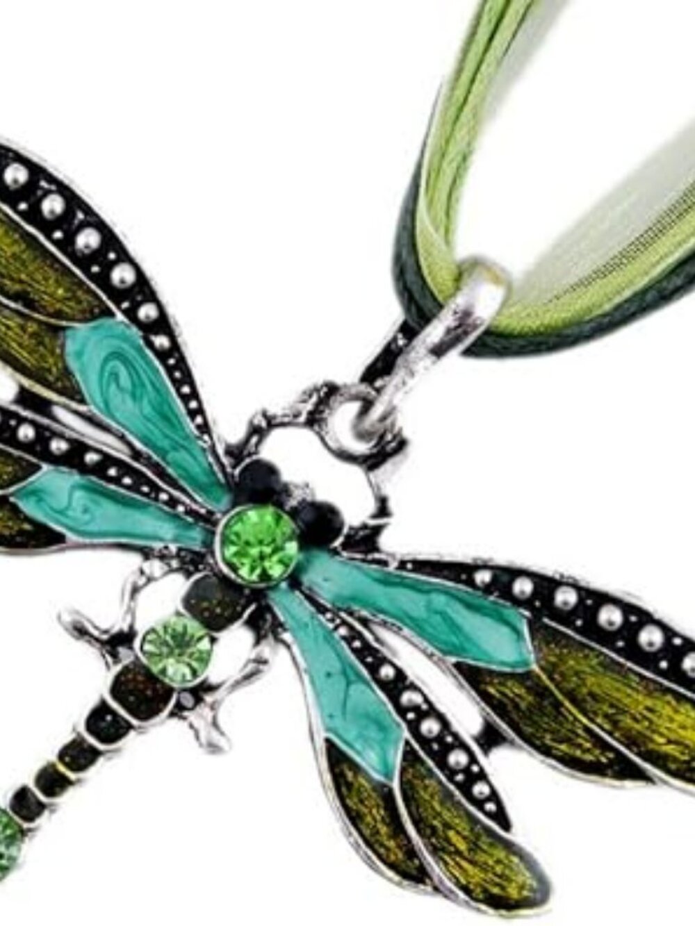 New Necklace Boho Jewelry Multi-layer Colorful Enamel Dragonfly Pendant